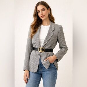 ✨ Vintage Jones New York Houndstooth Blazer